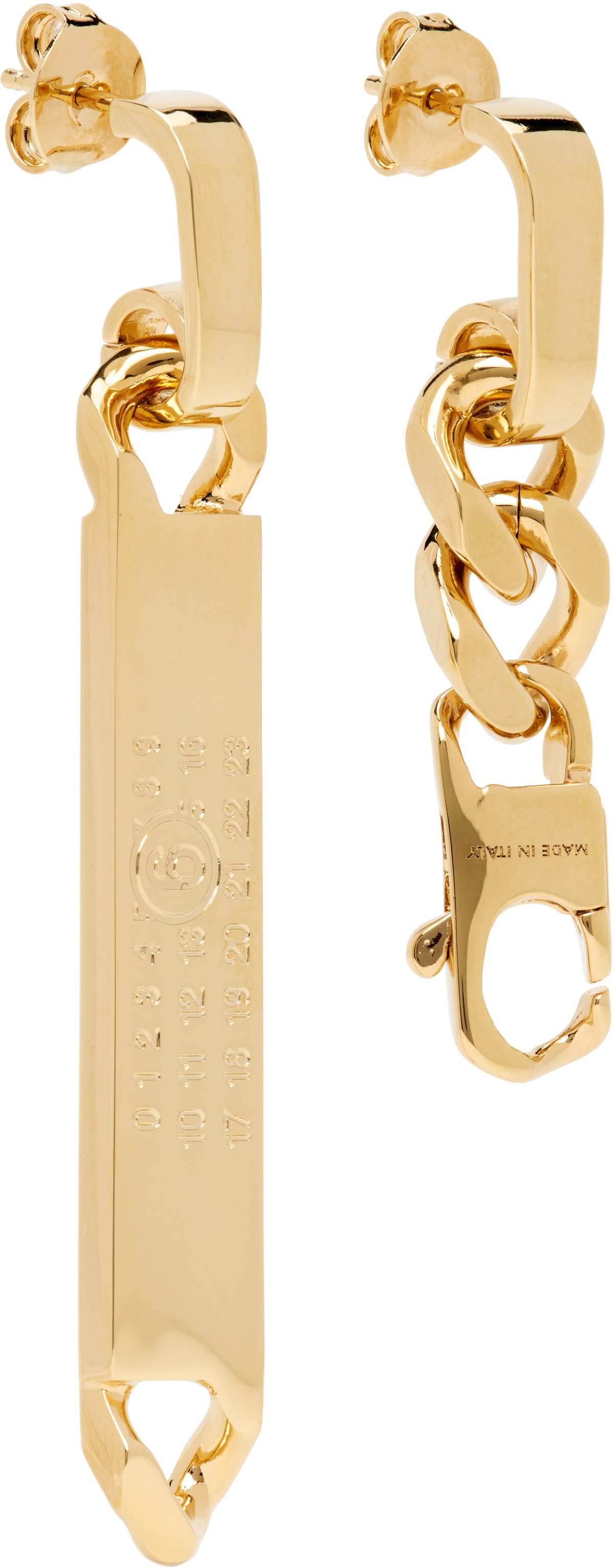 MM6 Maison Margiela Drop Chain Earrings MM6 Maison Margiela