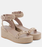 Valentino Garavani Rockstud leather espadrille sandals