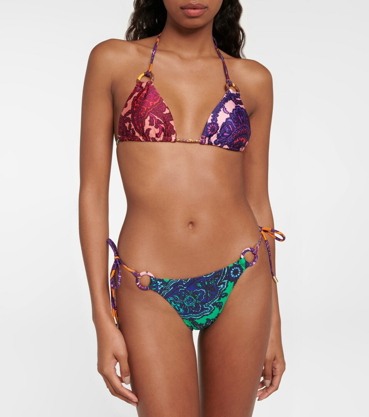 ZIMMERMANN Tiggy paisley print swimsuit - Blue