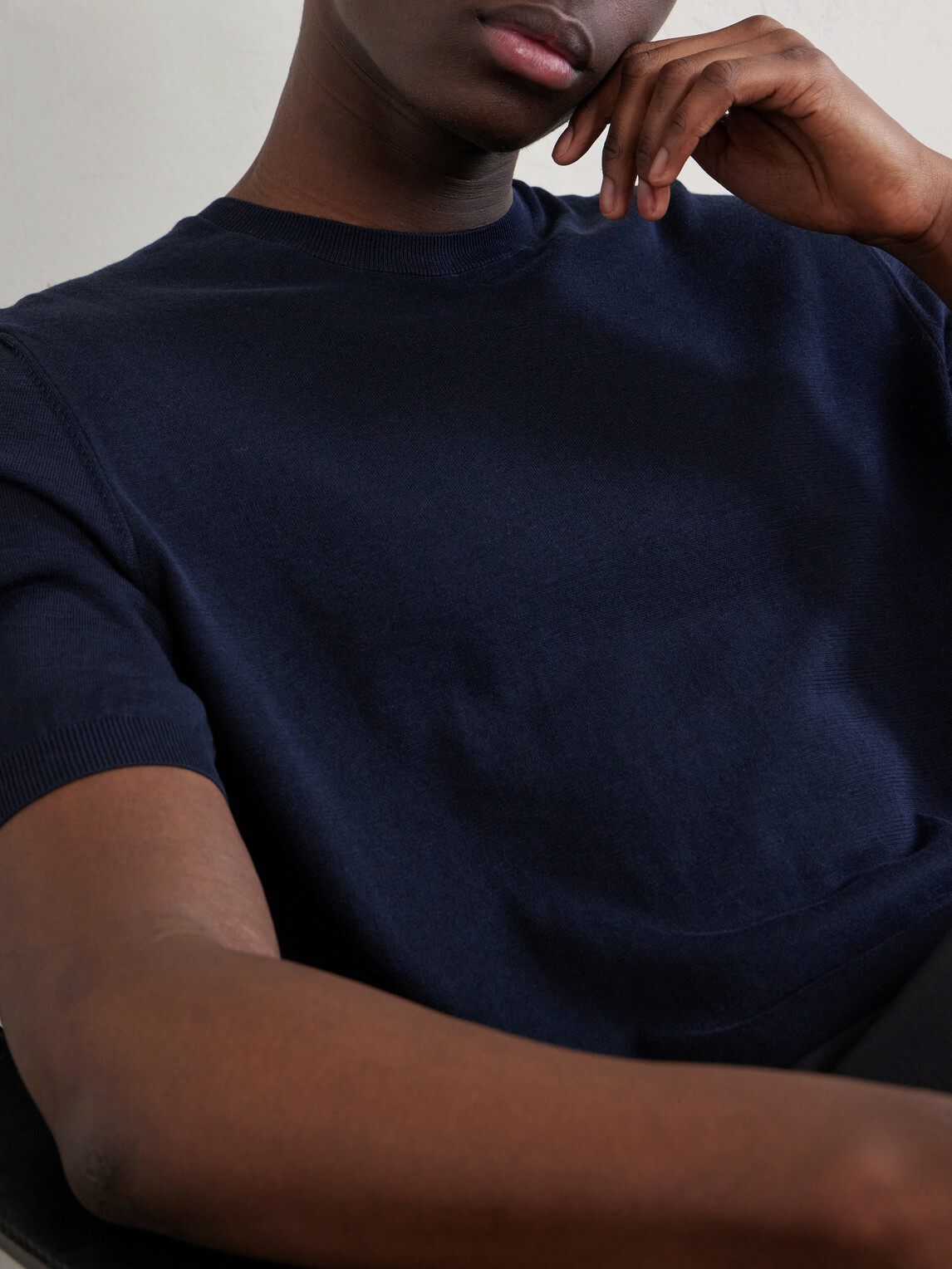 Slowear - Cotton and Silk-Blend T-Shirt - Blue