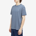 Polo Ralph Lauren Men's Stripe T-Shirt in Clancy Blue/Nevis