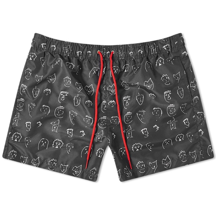 Photo: Paul Smith Paul's Face Doodle Swimshort