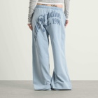 Acne Studios Women's Felin Washed Wide Joggers in Dirty Blue