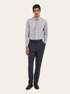 Ferragamo Mens Micro-patterned shirt in White