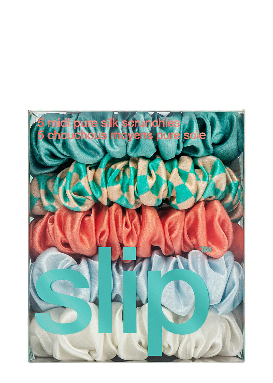 Slip Pure Silk Midi Scrunchies - Seashell