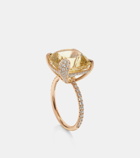 Bucherer Fine Jewellery Peekaboo 18kt rose gold ring with beryl and diamonds