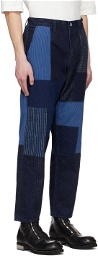 FDMTL Indigo Patchwork Jeans