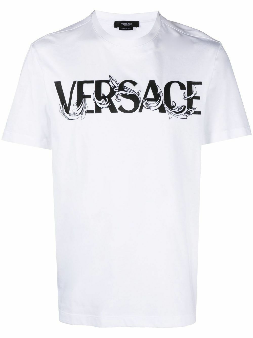VERSACE｜SHORT-SLEEVED ROUND NECK T-SHIRTS (BAROCCO 660 Versace Barocco Cotton T-shirt | Black | FARFETCH