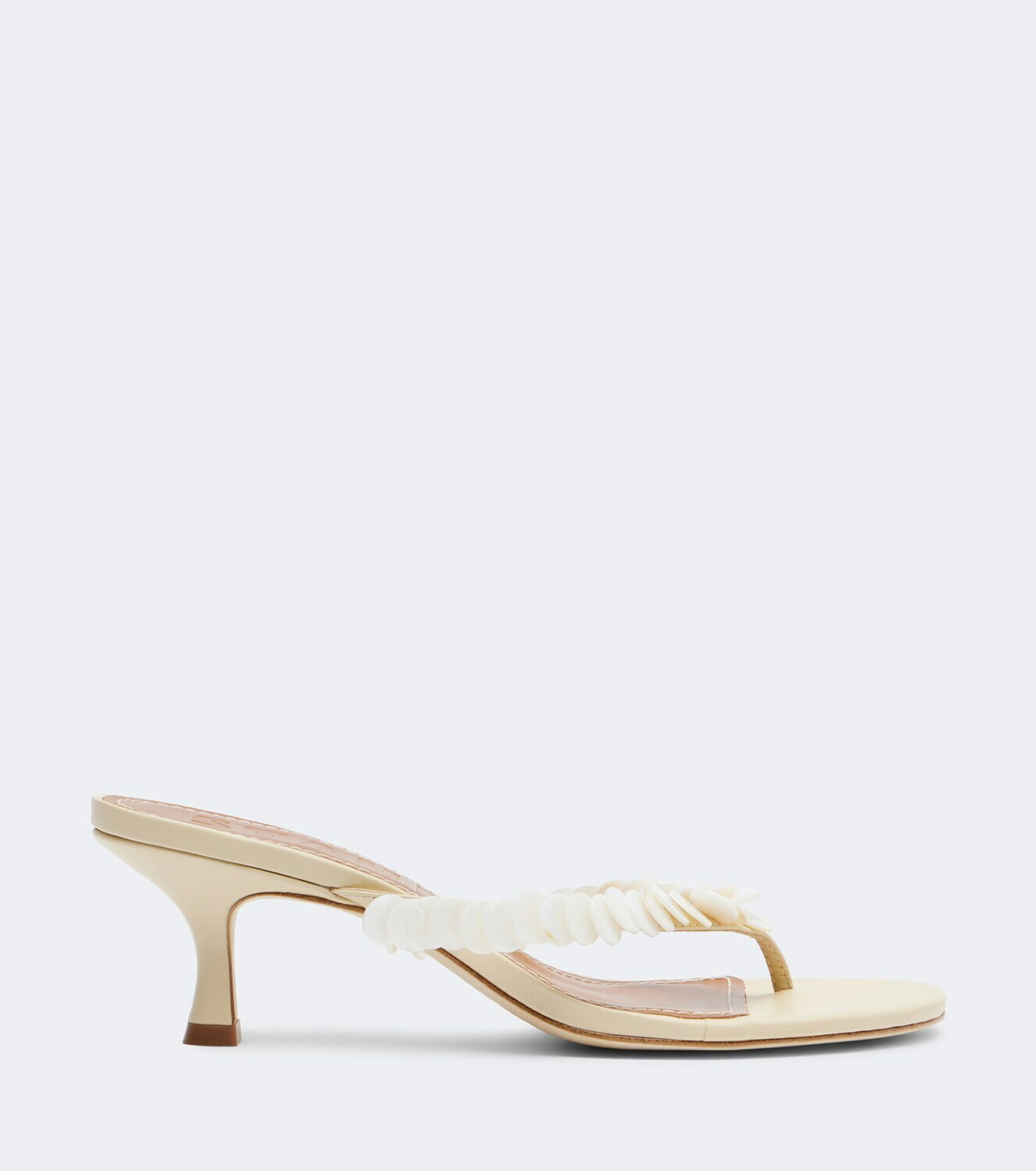 Staud Freja embellished leather thong sandals
