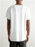Greg Lauren - Paint-Splattered Printed Cotton-Jersey T-Shirt - White