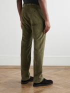 Massimo Alba - Mauko Straight-Leg Prince of Wales Checked Cotton-Blend Corduroy Suit Trousers - Green