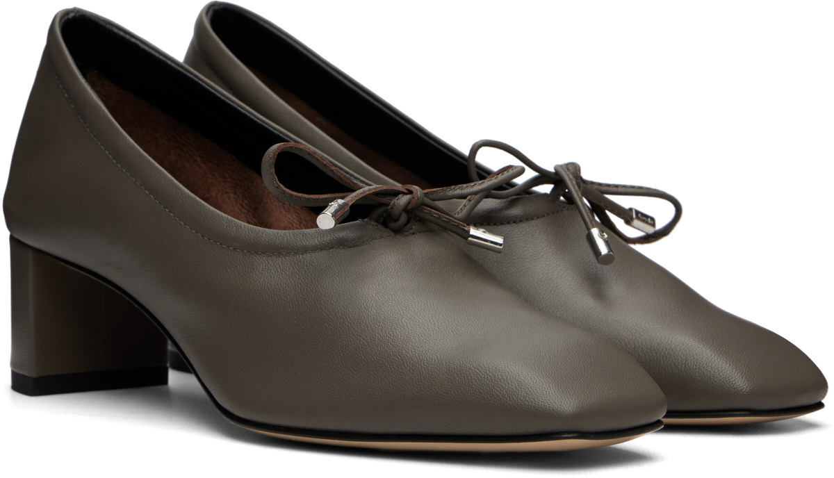 Aeyde Taupe Narissa Glove Heels