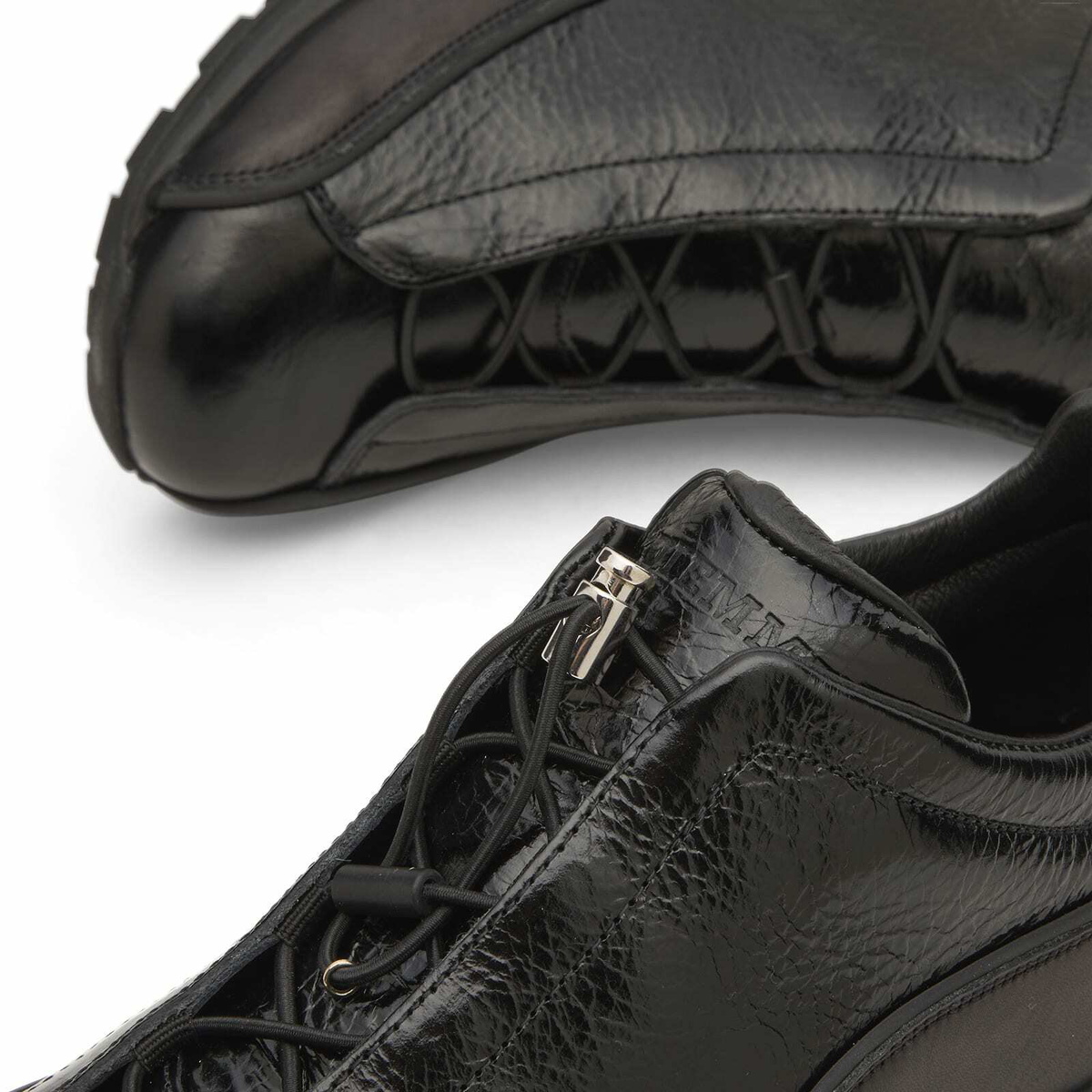 Diemme Men's Licata in Black Crackled Patent Leather