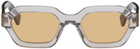 RETROSUPERFUTURE Gray & Black Pooch Stilo Sunglasses