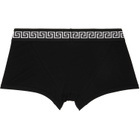 Versace Two-Pack White & Black Jersey Boxer Briefs