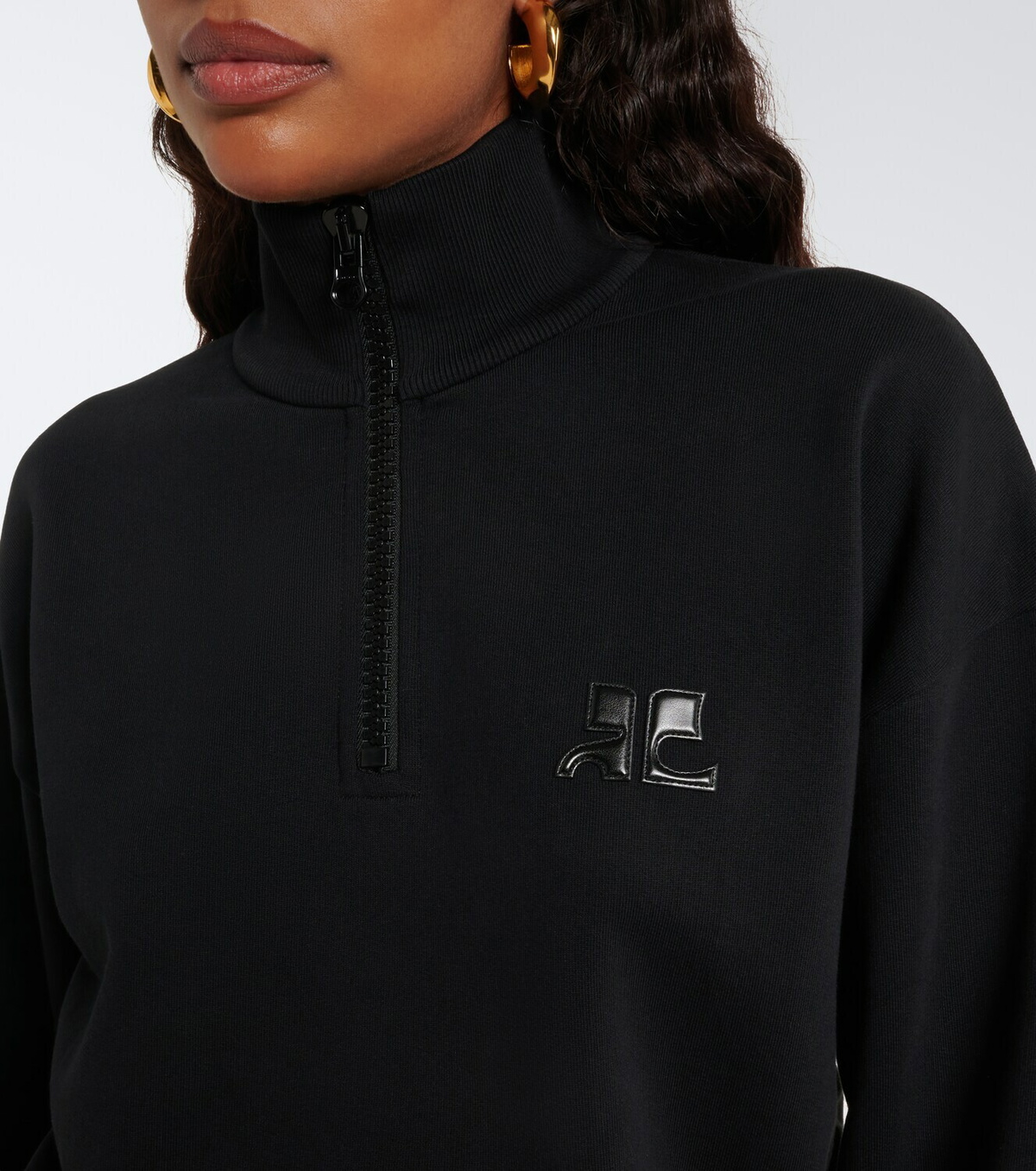 Courrèges Cotton fleece sweatshirt