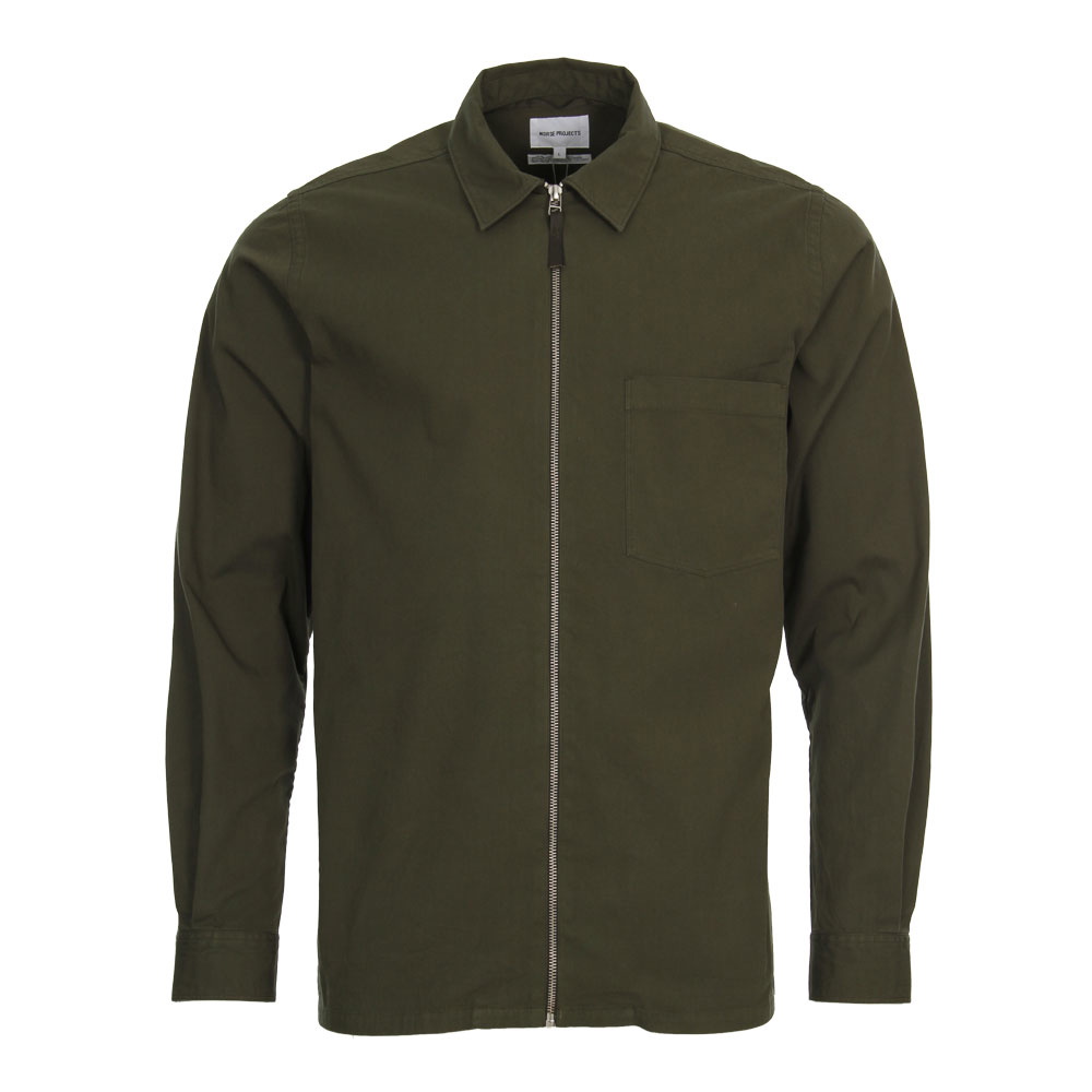 Jens Twill Shirt - Olive