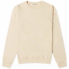 Auralee Men's Super High Gauge Crew Sweat in Light Beige