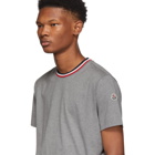 Moncler Grey Maglia Contrast Collar T-Shirt