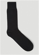 Embroidered Logo Socks in Black