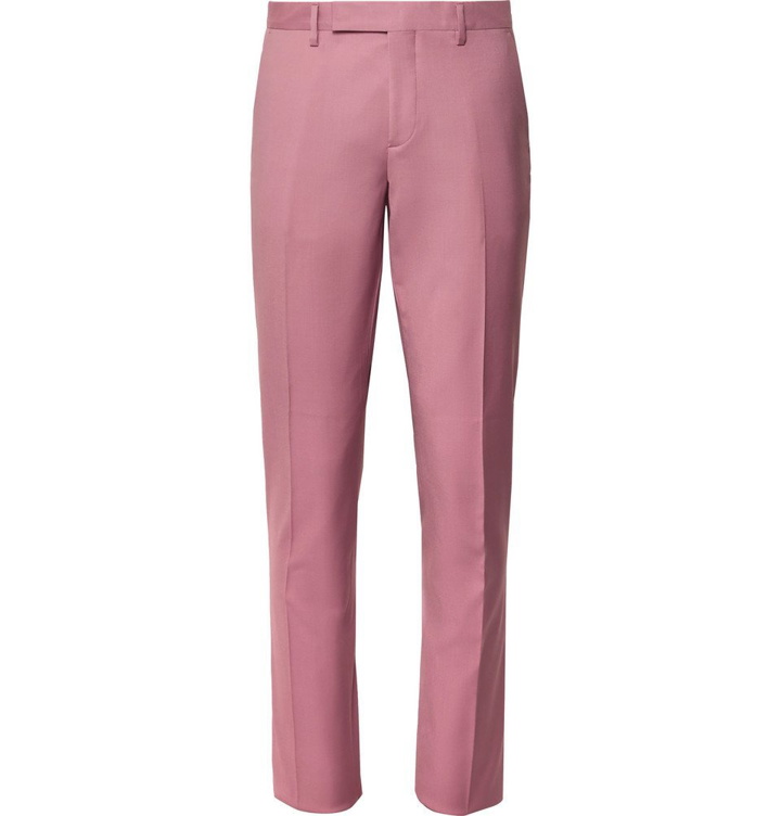 Photo: Paul Smith - Dusty-Pink A Suit To Travel In Slim-Fit Wool Suit Trousers - Pink