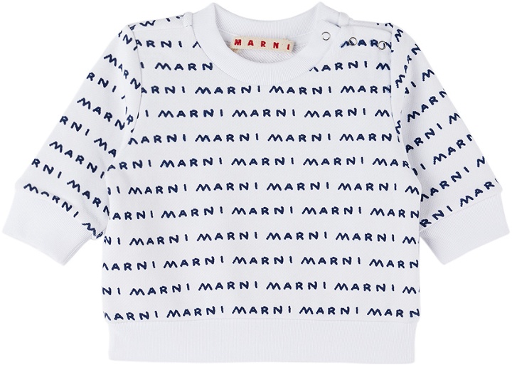 Photo: Marni Baby White Printed Sweatshirt