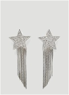Love Star Chain Earrings in Silver