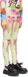Chopova Lowena SSENSE Exclusive Kids Green Spray Paint Alien Tennis Ball Leggings