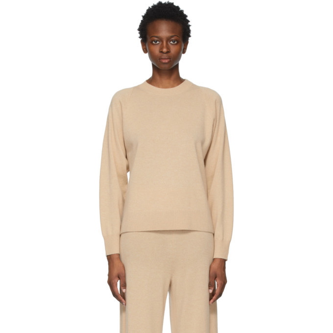 Photo: Rosetta Getty Beige Cashmere Relaxed Sweater