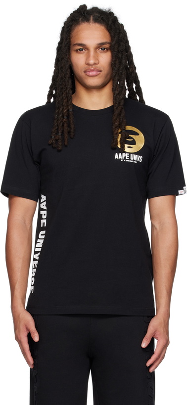 Photo: AAPE by A Bathing Ape Black Basic T-Shirt