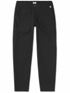 Armor Lux - Tapered Cotton-Canvas Trousers - Black