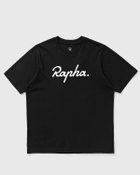 Rapha Cotton Tee - Large Logo Black Mens Shortsleefe