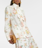 Zimmermann Floral ramie blouse