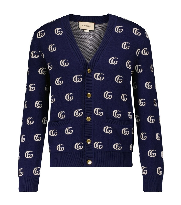 Photo: Gucci - GG cotton jacquard cardigan
