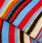PAUL SMITH - Striped Textured Cotton-Blend Socks - Multi