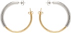 D'heygere Gold & Silver Vice Versa Earrings
