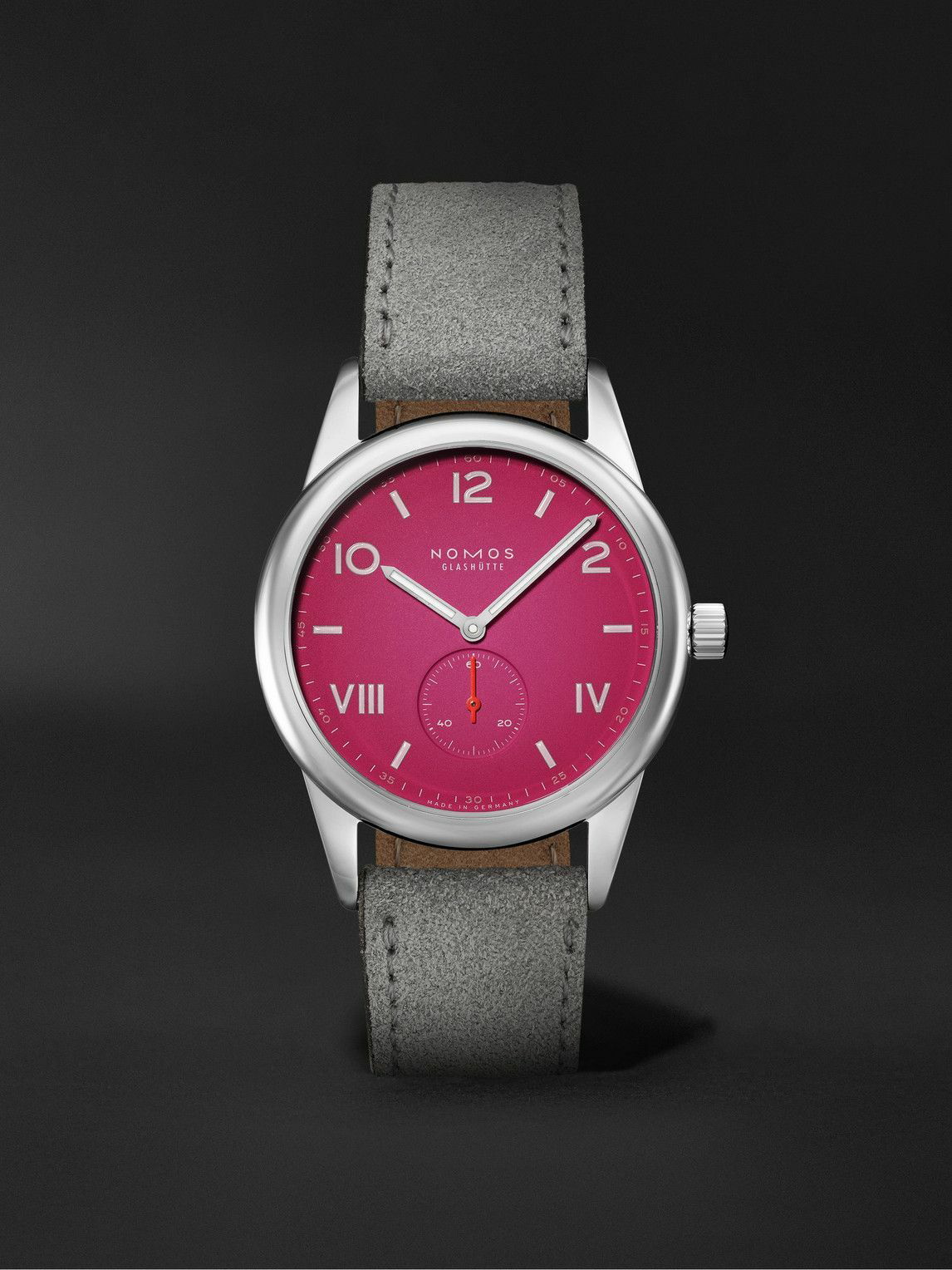 Photo: NOMOS Glashütte - Club Campus Hand-Wound 38mm Stainless Steel and Leather Watch, Ref. No. 728