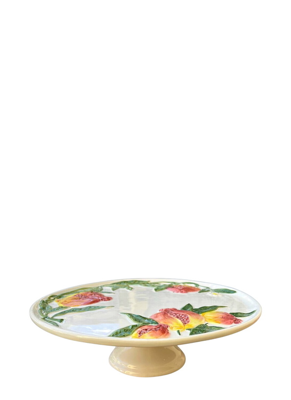 Photo: Les-Ottomans Embossed Ceramic Cake Stand