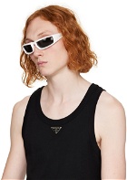 Prada Eyewear White Runway Sunglasses