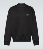 Prada Logo cotton-blend sweatshirt