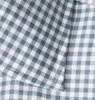 Turnbull & Asser - Slim-Fit Cutaway-Collar Gingham Cotton-Poplin Shirt - Blue