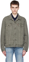 Levi's Khaki Button Denim Jacket