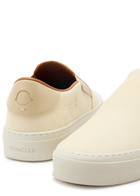 Moncler Monclub Suede Loafers Cream