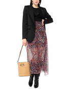 Maje Womens Maxi skirt in Black