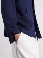Blue Blue Japan - Jacquard-Knit Wool-Blend Bomber Jacket - Blue