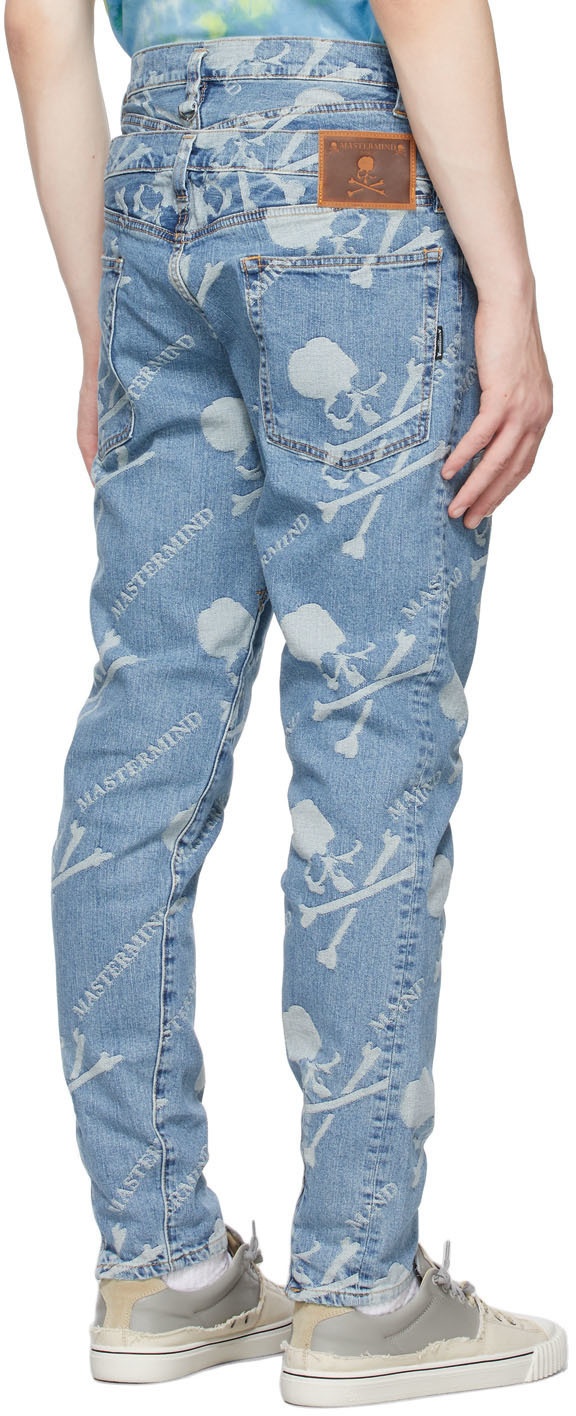 monogram slim jeans