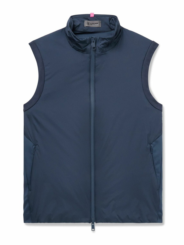 Photo: G/FORE - The Maverick Hybrid Stretch Recycled-Nylon and Jersey Gilet - Blue