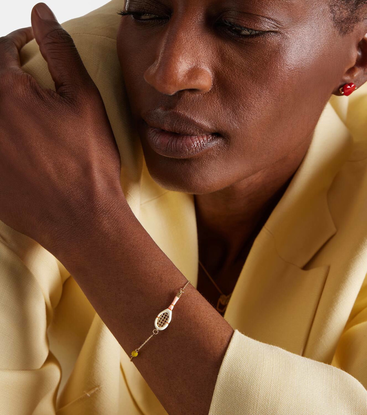 Aliita Tennis Pelota 9kt gold bracelet