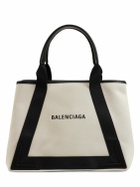 BALENCIAGA - Md Navy Cabas Canvas Tote Bag