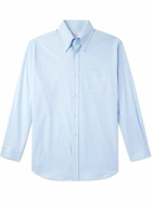 Loro Piana - Button-Down Collar Cotton Oxford Shirt - Blue